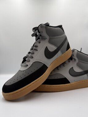 Nike Court Vision Mid-Top Sneaker Smoke Grey/Black LT Size 10.5M